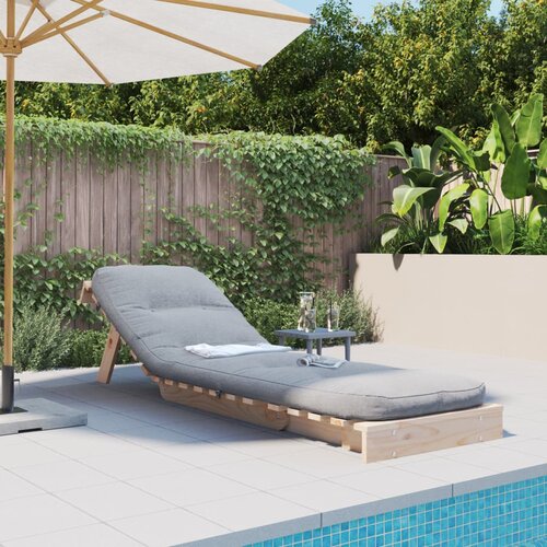  Futon na razvlačenje s madracem 60x206x11 cm masivna borovina Slike