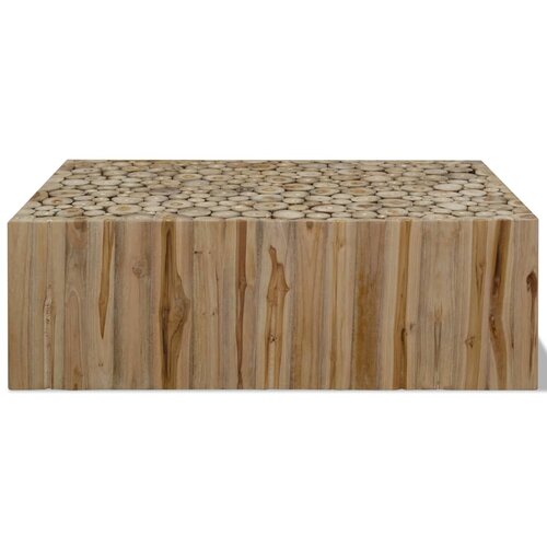 Maison Chic Klubska mizica - kavna mizica - Nizka mizica prava tikovina 90x50x30 cm, (21754829) Cene