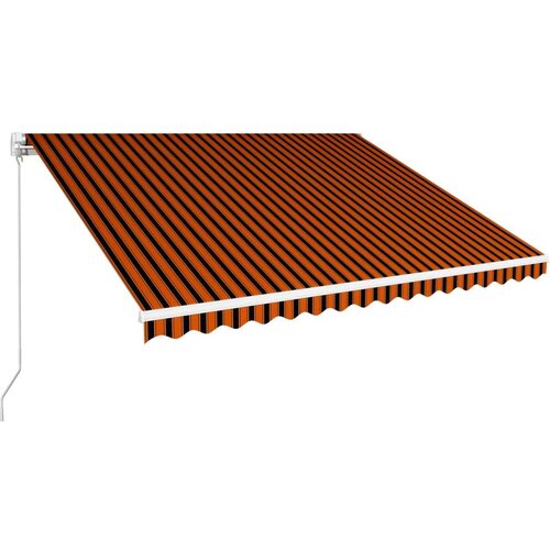  Tenda na ručno uvlačenje 400 x 300 cm narančasto-smeđa Slike