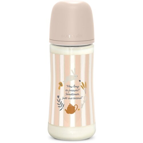 Suavinex Wonderland SX Pro Physiological Anti-Colic steklenička za dojenčke L Dense Flow 6 m+ Pink 360 ml Slike