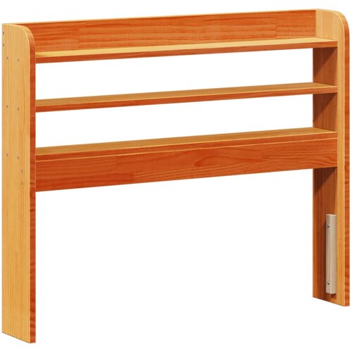 Maison Chic posteljno vzglavje - vzglavna omarica - nočna omarica s policami vo&amp;scaron;čeno rjava 90 cm trdna borovina, (21711578) Slike