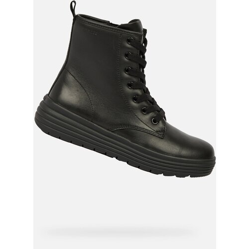 Geox Black Girls Ankle Boots Phaolae Girl - Girls Cene