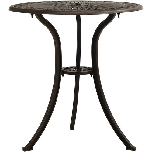 The Living Store Vrtna miza bronasta 62x62x65 cm liti aluminij - Vrtna Miza, (21476896) Cene