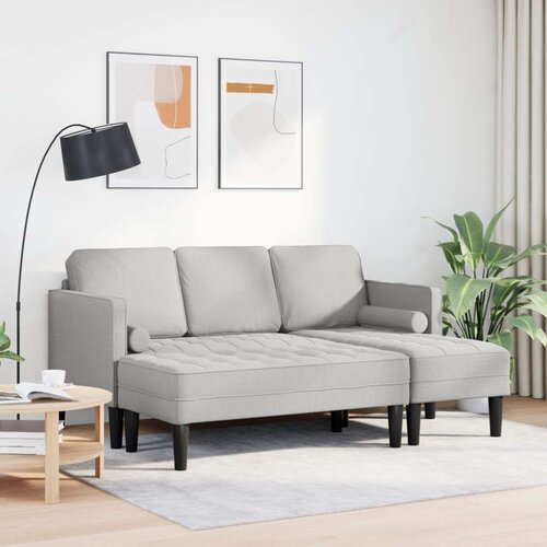  Garnitura od 2 dijela s jastučićima od sive tkanine Slike
