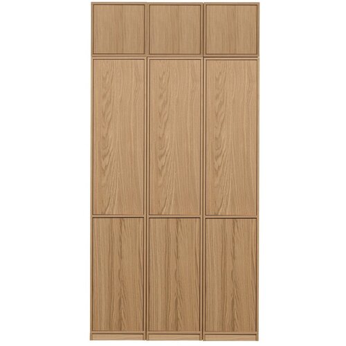 Vtwonen Modularna knjižna polica v hrastovem dekorju v naravni barvi 120x243 cm Modulair &amp;ndash; Slike