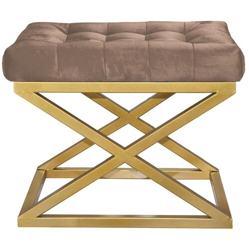 Atelier Del Sofa Capraz - Gold, Brown GoldBrown Pouffe Cene