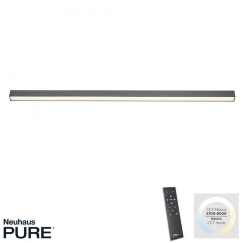  led plafonska svetiljka pure lines siva dimabilna paul neuhaus Cene