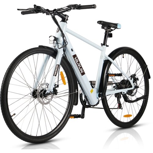 VARUN Električno kolo C700-7, 27,5" mestno kolo, 36V 10Ah baterija, senzor navora, svetlo modro, (5000007888) Cene