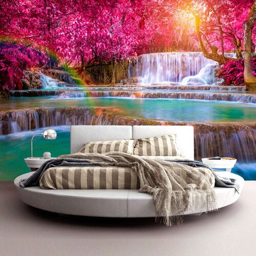  Samoljepljiva foto tapeta - Pink Cascades 196x140 Cene