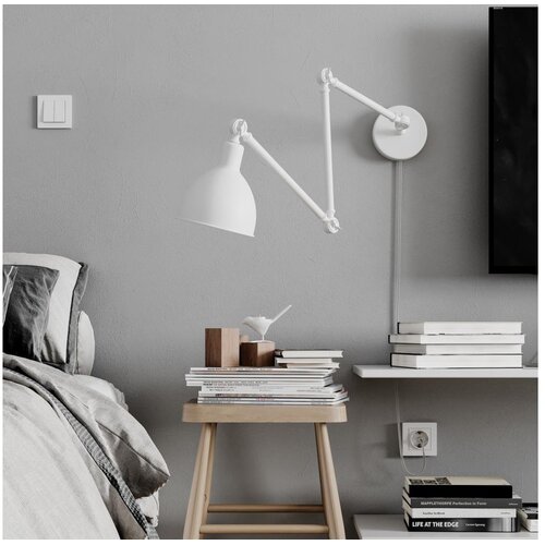  ByRydens 2827660-5007 - Prigušiva zidna lampa BAZAR 1xE27/5W/230V bela Cene