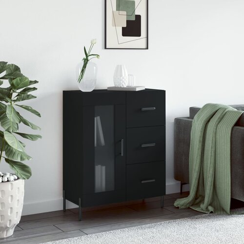 VidaXL Komoda crna 69 5 x 34 x 90 cm od konstruiranog drva Slike