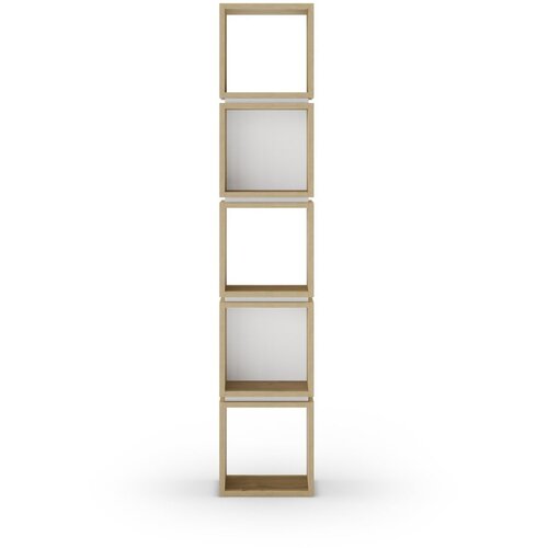 Marckeric Bijela/u prirodnoj boji biblioteka u dekoru hrasta 32x167 cm Lofty – Cijene