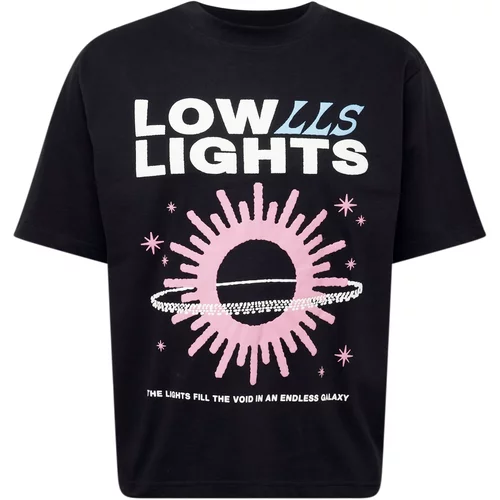 Low Lights Studios Majica 'Galaxy' roza / črna / bela