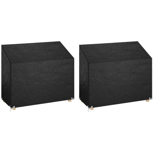 VidaXL Prevleka za gugalno klop 2 kosa 8 obročkov 160x70x70/88 cm PE Slike
