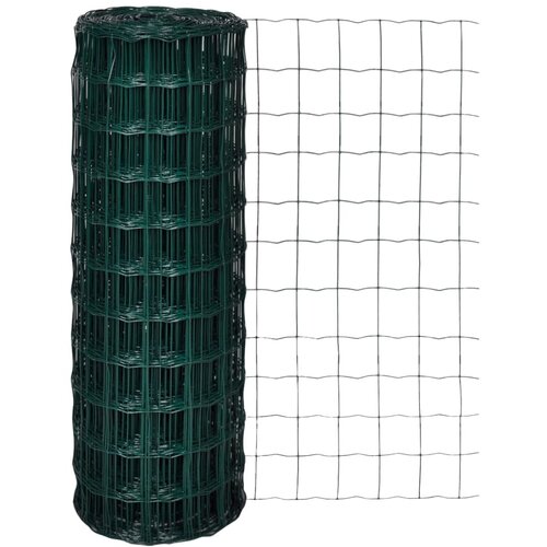 vidaXL Evro ograja iz jekla 10x1,7 m zelena Cene