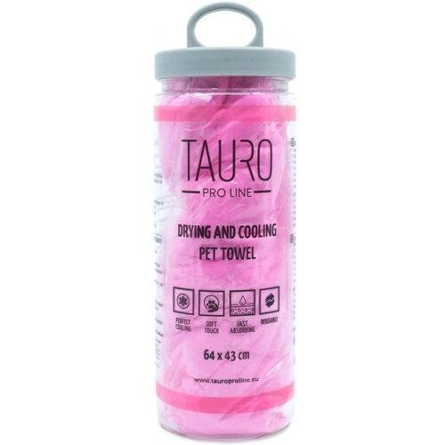 Tauro Pro Line Peškir za ljubimce Drying & Cooling, 64x43cm, Roze Cene