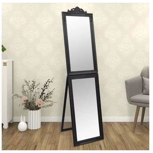  Prostostoječe ogledalo črno 50x200 cm