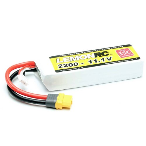 LemonRC lipo akumulatorski paket za modele 11.1 V 2200 mAh &amp;Scaron;tevilo celic: 3 35 C mehka torba XT60, (20641293) Slike