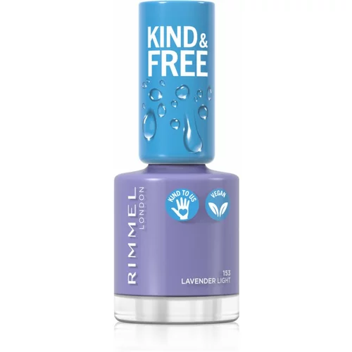 Rimmel London kind & free lak za nohte 8 ml odtenek 153 lavender light
