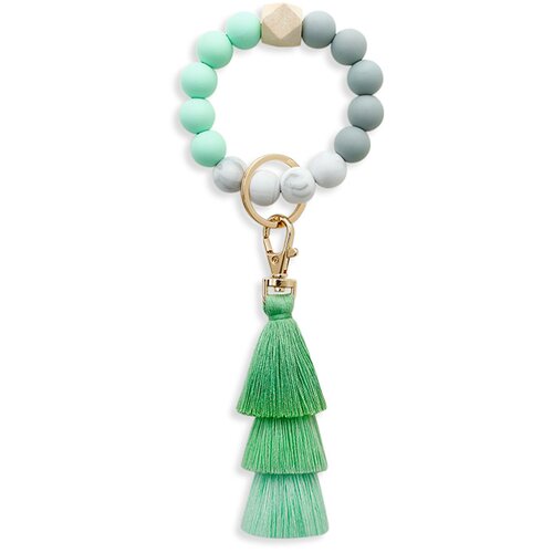 INF Beaded Wrist Keychain Green, (21741353) Cene