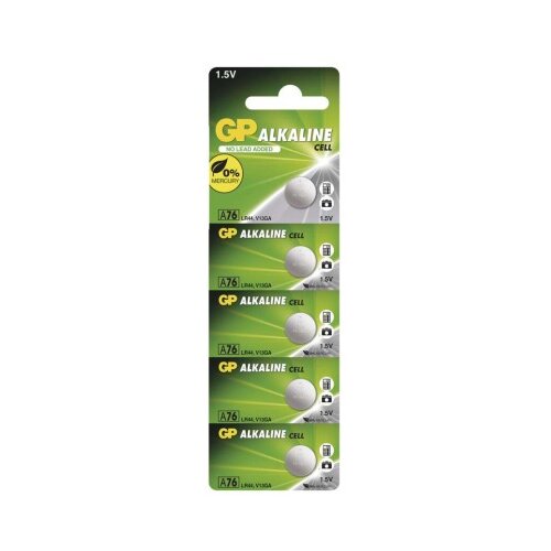  Baterija GP gumbna alkalna LR44 A76F 5 blister 5/1 Cene