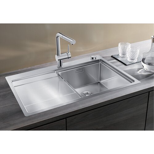 Blanco sudoper DIVON II 45 S-IF InFino INOX 18/10, BAZEN LIJEVO, s dalj. upr. Slike