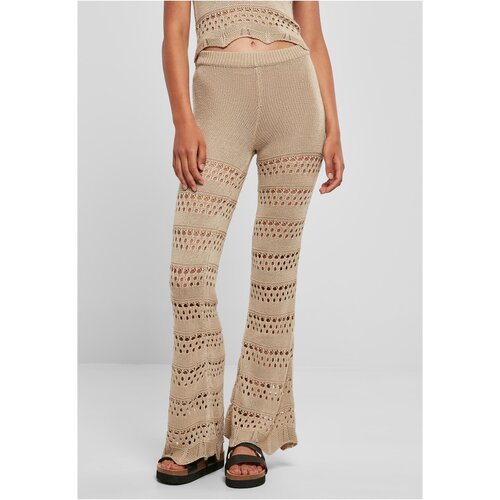 UC Ladies Women&amp;#039;s flared crochet leggings made of soft seagrass Slike