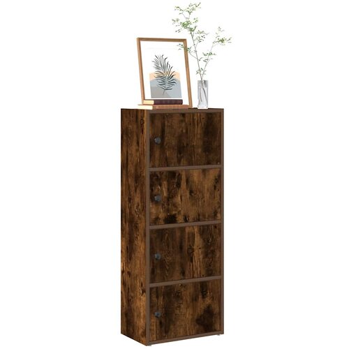 vidaXL Knjižna omara dimljeni hrast 40x24x102 cm inženirski les Cene
