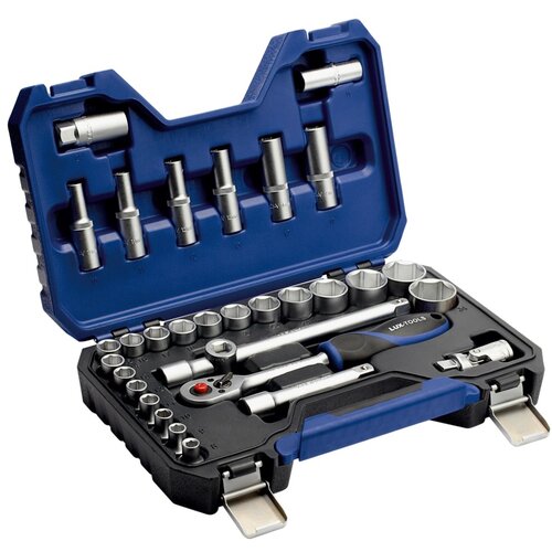 Lux Tools komplet nasadnih ključev comfort 12,7 mm (1/2") in 10 mm (3/8") 32-del Cene