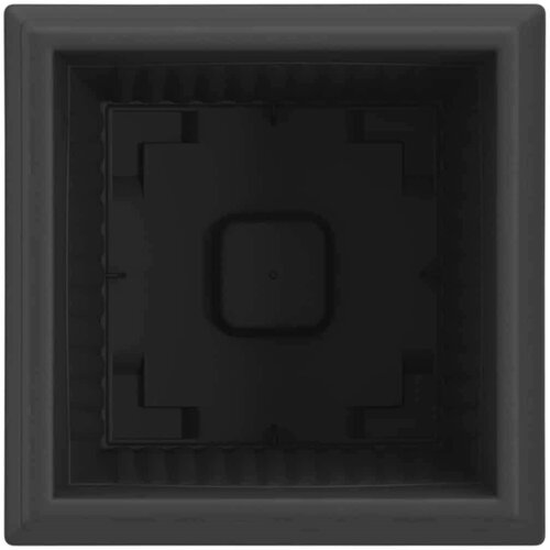  Kvadratna saksija za cvijeće 24 pcs Crna 23 x 23 x 17 5 cm - Crna 23 x 23 x 17 5 cm 24 Slike