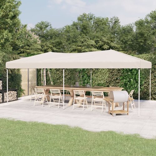 VidaXL Sklopivi &amp;scaron;ator za zabave 3 x 6 m krem Slike