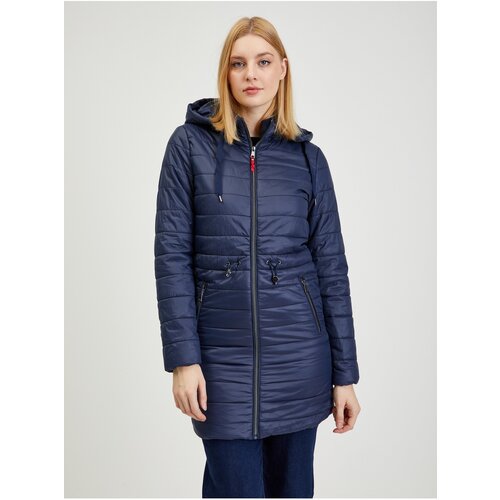 Orsay Dark blue women&amp;#039;s light quilted coat - Ladies Slike