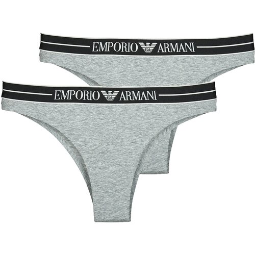 Emporio Armani Hlačke 2-PACK BRAZILIAN Siva Slike
