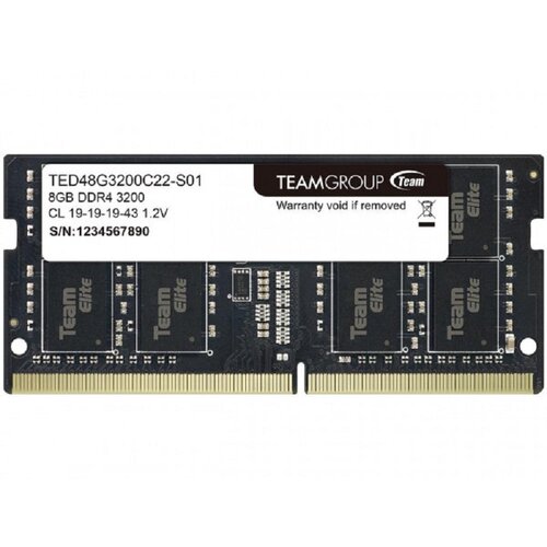 Team Group Elite 8GB 3200MHz DDR4 SO-DIMM (TED48G3200C22-S01) ram pomnilnik Slike