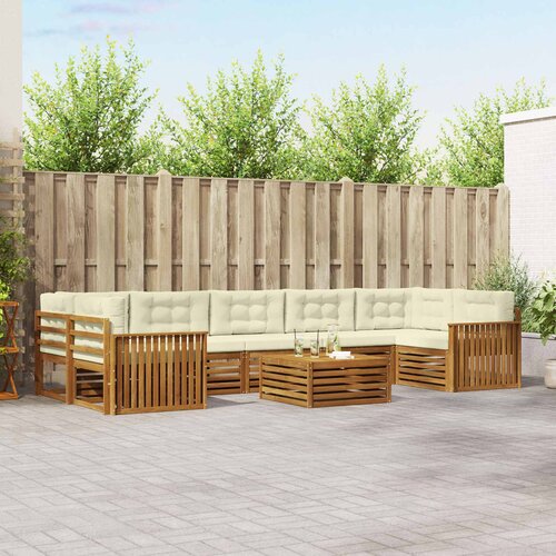  Set vanjskih sofa 8 kom. Prirodna i krem Cijene