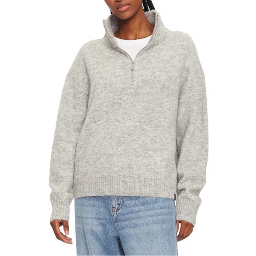 Calvin Klein Jeans Telovniki & Jope TEXTURED HALF ZIP SW J20J224238 Siva Cene