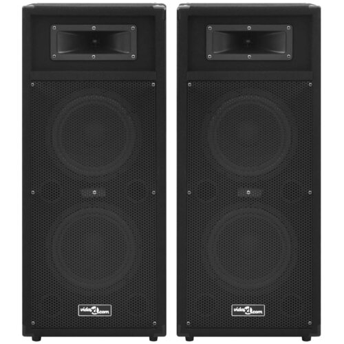  Profesionalni pasivni HiFi zvučnici 2 kom 1000 W crni Slike