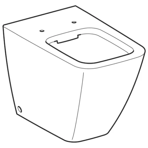 Geberit talna WC školjka - montaža do stene iCon Square 211910000 (brez WC deske)