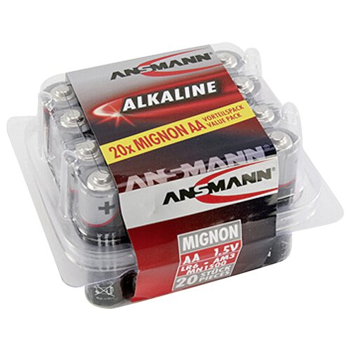 Ansmann Mignon baterija (AA) alkalno-manganova LR06 Red-Line 1.5 V 20 kosov, (20430921) Cene