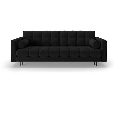 Cosmopolitan Design Črna raztegljiva sedežna garnitura s prostorom za shranjevanje 222 cm Bali – Cene
