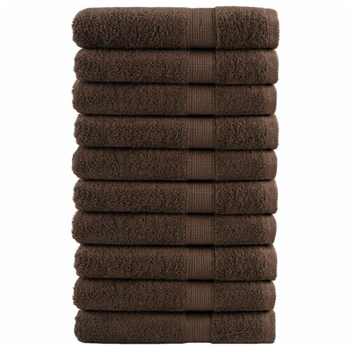  The Living Store Premium brisače za savno SOLUND 10 kos rjava 80x200 cm 600 g/m2 - Brisača Za Savno, (21485406) Cene