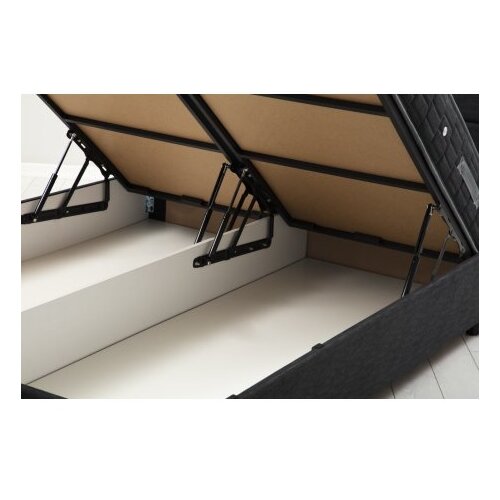 Hanah home Osnova za krevet sa uzglavljem Motya, 160x110x200 cm, Antracit Slike