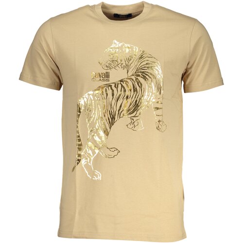 Cavalli Class MEN&#39;S SHORT SLEEVED T-SHIRT BEIGE Cene