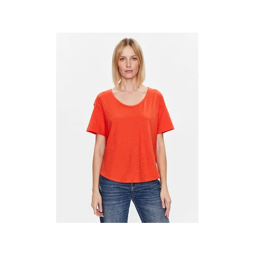 United Colors Of Benetton Majica 3BVXD1033 Oranžna Relaxed Fit