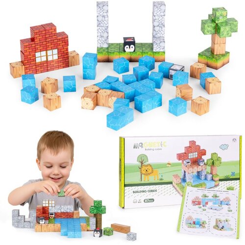  Set magnetskih građevnih kocki za djecu – 87 komada (kocke) Cene