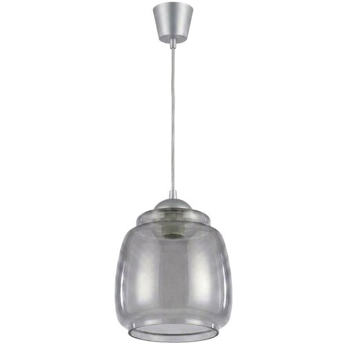 Brilagi LED luster na sajli R GLASS 1xE27/60W/230V prečnik 26 cm srebrna/dimno siva Slike