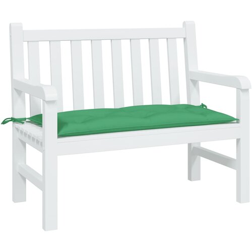 VidaXL Blazina za vrtno klop zelena 100x50x7 cm oxford tkanina Slike