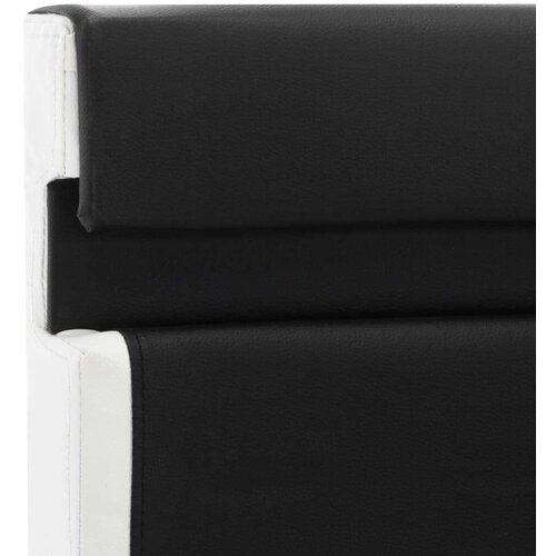  Okvir za krevet od umjetne kože s LED svjetlom crni 120x200 cm Slike