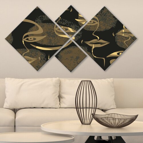 Wallity slika 4MDF1837910977, 60x115 cm, 4 dijela Cene