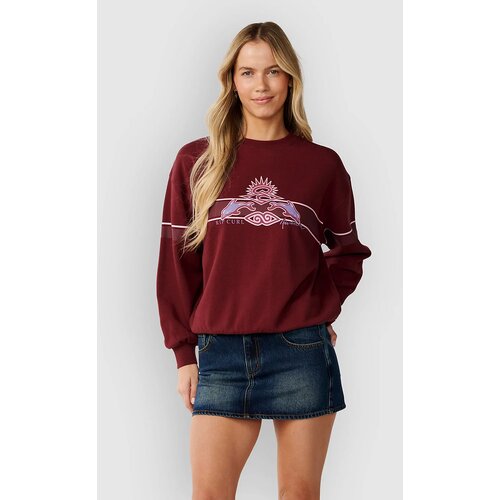 Rip Curl Archive Dolphin Oversized Crew Sweater dark plum Cijene